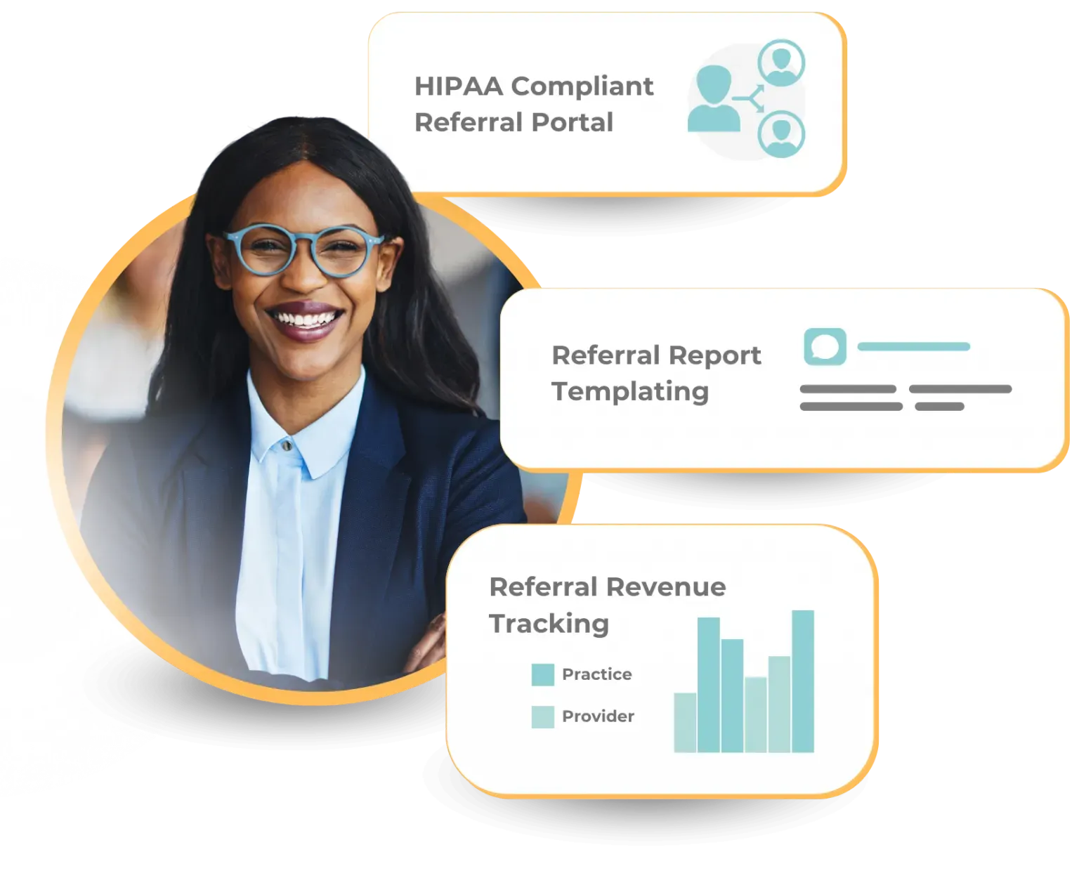 Team collaborating on endodontic referral workflows