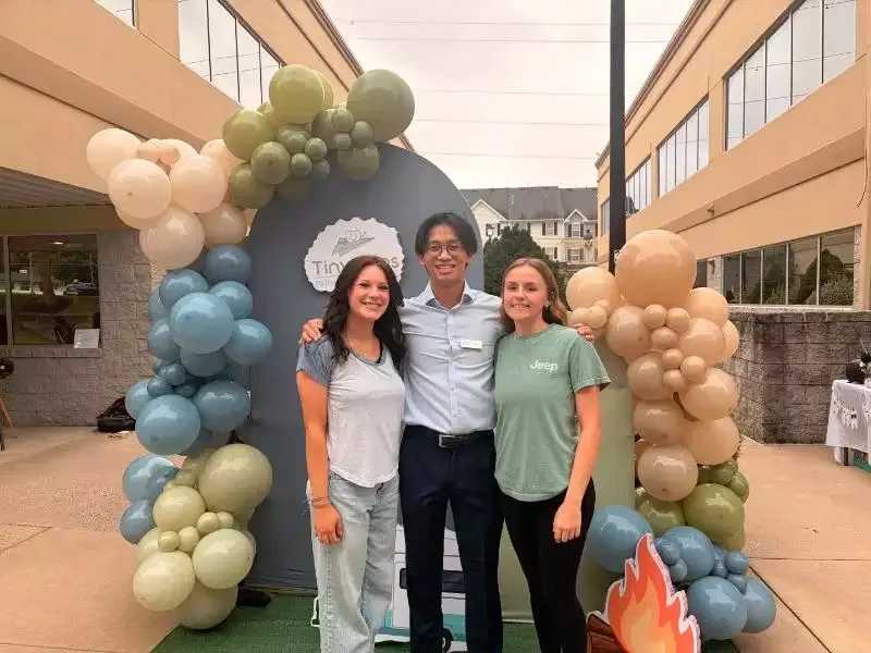 Dr. Lee and the team at the Tiny Trips grand opening