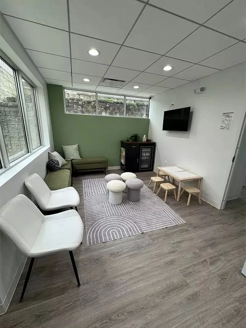 Waiting area at Tiny Trips Pediatric Dentistry