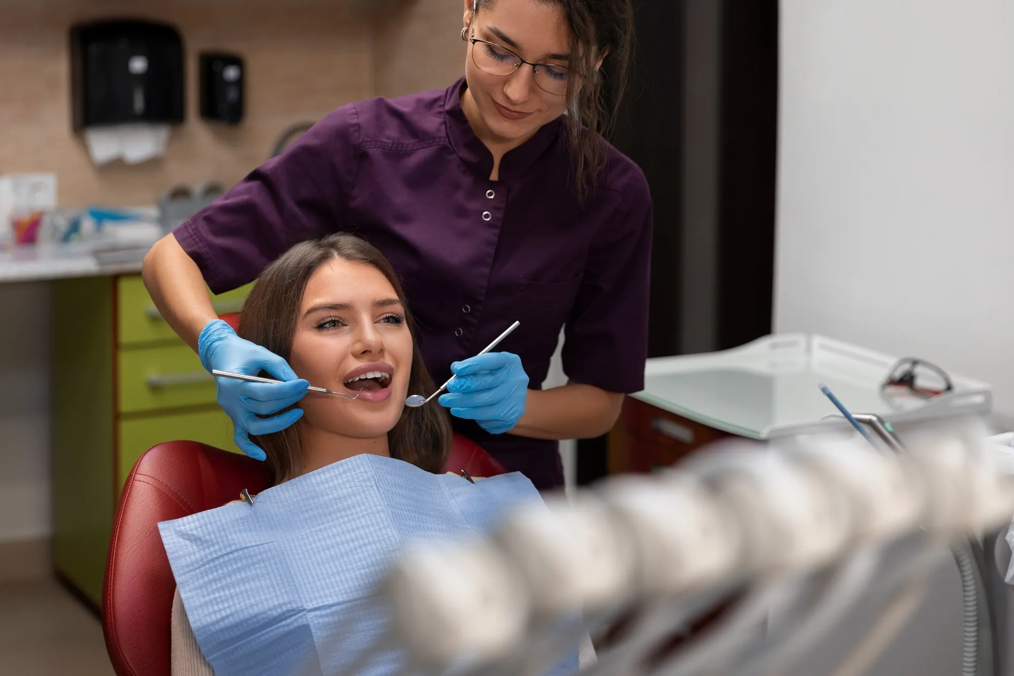 Orthodontist at Artful Orthodontics treating a patient