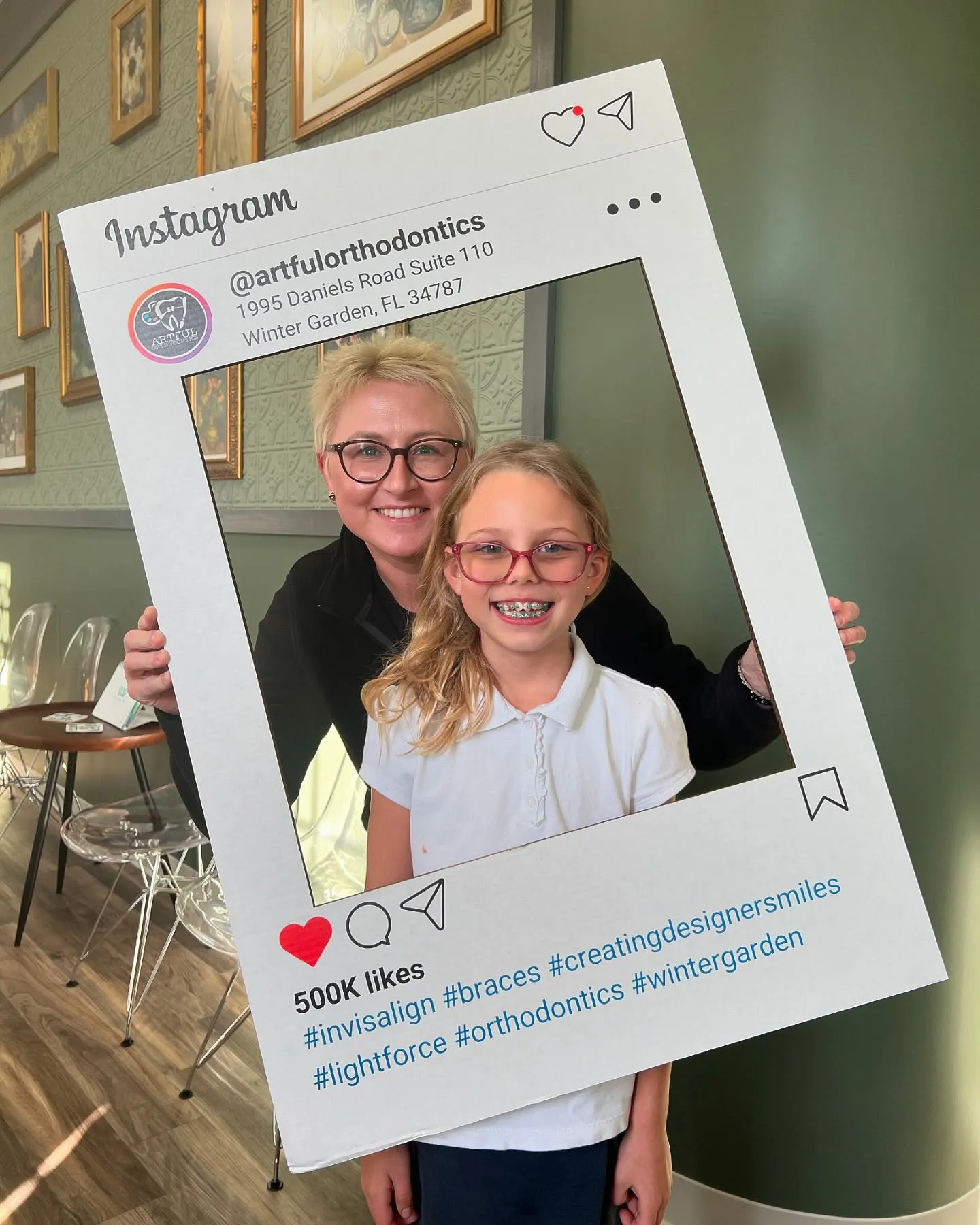Dr. Pawlak and a young patient at Artful Orthodontics